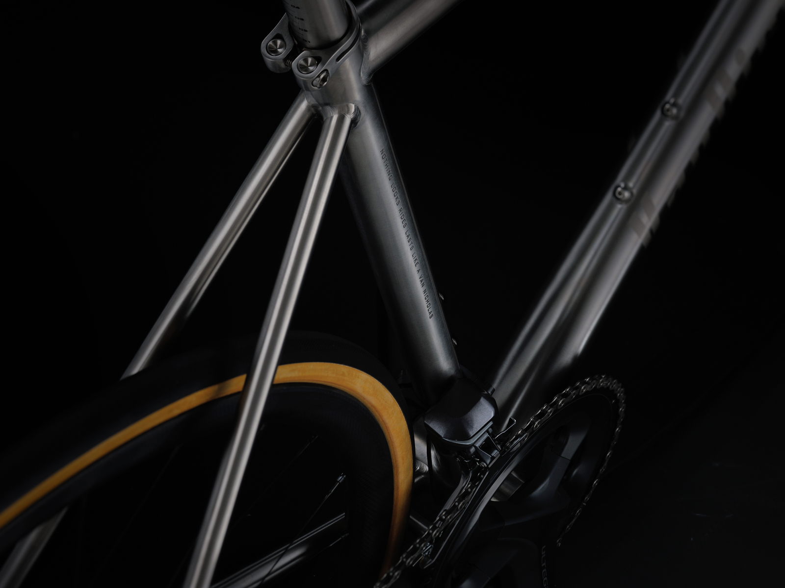 Skeiron our most technically advanced titanium disc road bike to